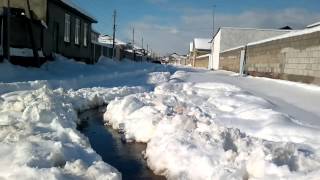 Большой снег в Каспийске
