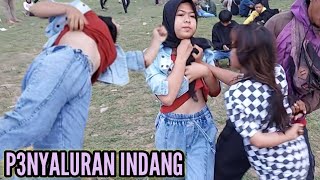 INI YANG TERJADI GARA GARA SALAH TARIK !!! PENYALURAN CEWEK CANTIK KESURUPAN JARANAN KUDA LUMPING