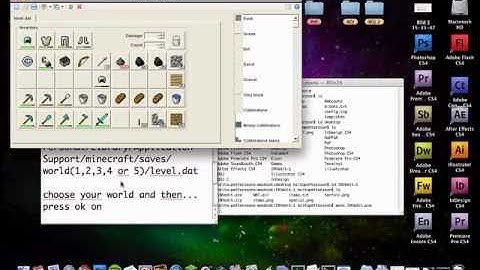 Minecraft - MAC how to edit your invertory in INVedit tutorial for MAC !