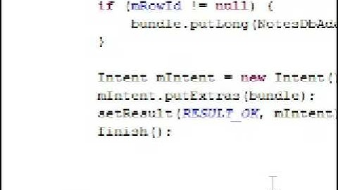 Android NotePad Tutorial video 13/16