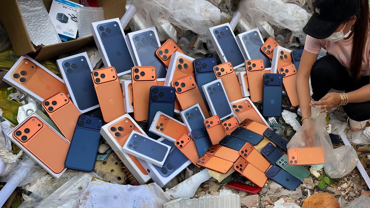 Lucky Day! i Found iPhone 17 Pro Max Cosmic Orange & Deep Blue in Garbage _ Restore Galaxy S24 Ultra