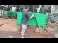 iron trash can