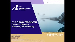 EPI in Chronic Pancreatitis: Definition, Diagnosis, Treatment, and Monitoring