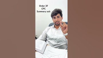 Order 37 CPC SUMMARY SUIT recovery of money #law #CPC #civilsuit #court #courtcases #supremecourt