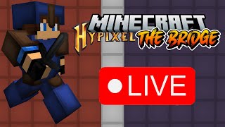 MINECRAFT HYPIXEL THE BRIDGE + DUELING VIEWERS & CHATTING LIVE! (COME 1v1 ME!)