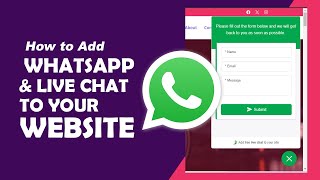 How to add WhatsApp Chat and Live Chat to Your Website