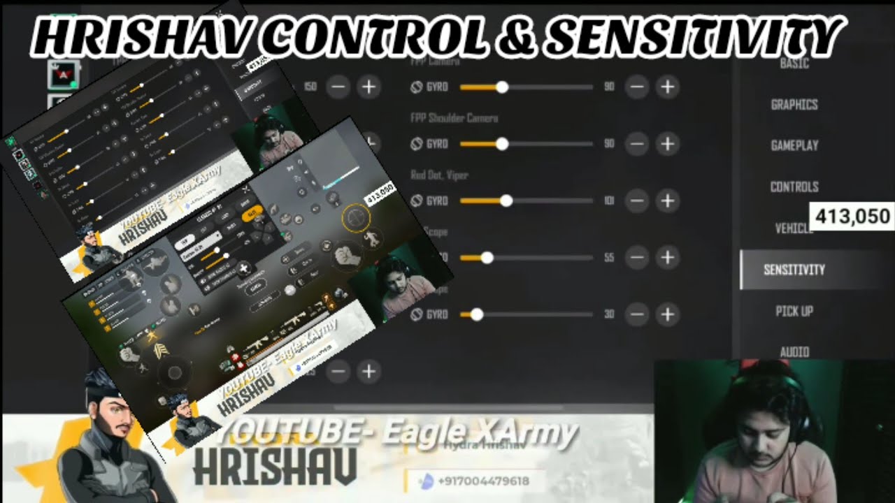 HRISHAV REVELD HIS PUBG NEW STATE CONTROL CODE AND SENSITIVITY CODE | HRISHAV SENSITIVITY SETTINGS
