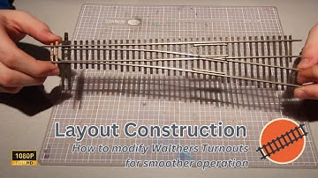 Layout Construction - How to modify Walthers turnouts for smoother opertion