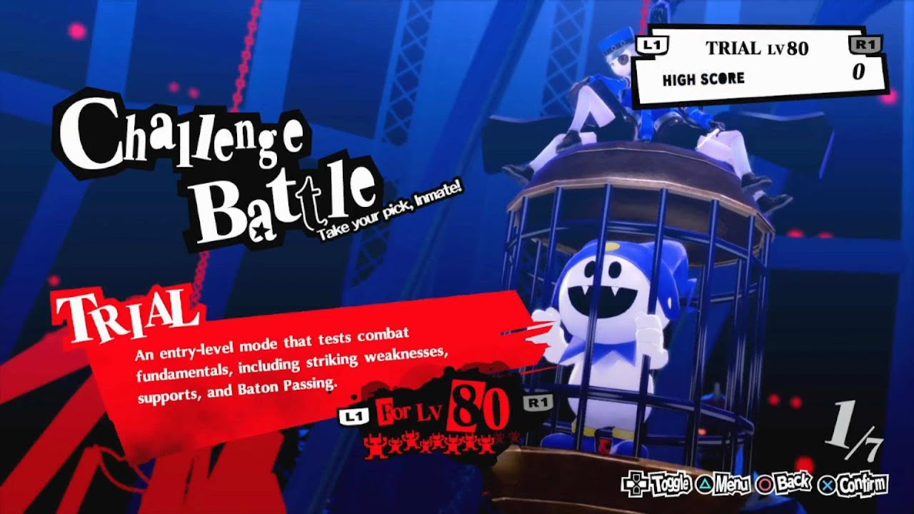 How to Beat Challenge Battle for Level 80+ |Persona5 Royal | 1080p 4K 60fps |