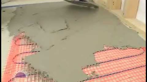HeatWeave Floor and Mortar Techniques