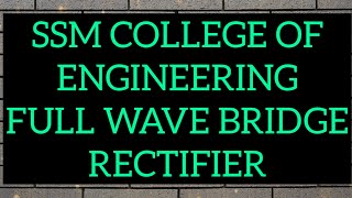Full Wave Bridge rectifier using Multisim