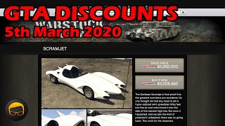 GTA Online Best Vehicle Discounts (5th March 2020) - GTA 5 Weekly Car Sales Guide №28