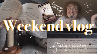 SICK JENN READS AND WRITES?? || a weekend vlog @jennsbookshelf_