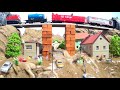 Train Crash After Bridge Collapse - Diorama Dam Breach