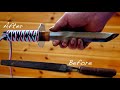 【日本刀風】ヤスリから作る自作ナイフ【Japanese sword style】Making a Knife from an Old File