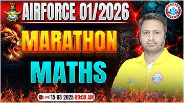 Airforce Marathon Class 2025 | Complete Maths in One Video | Air Force Maths Marathon By Rakesh Sir
