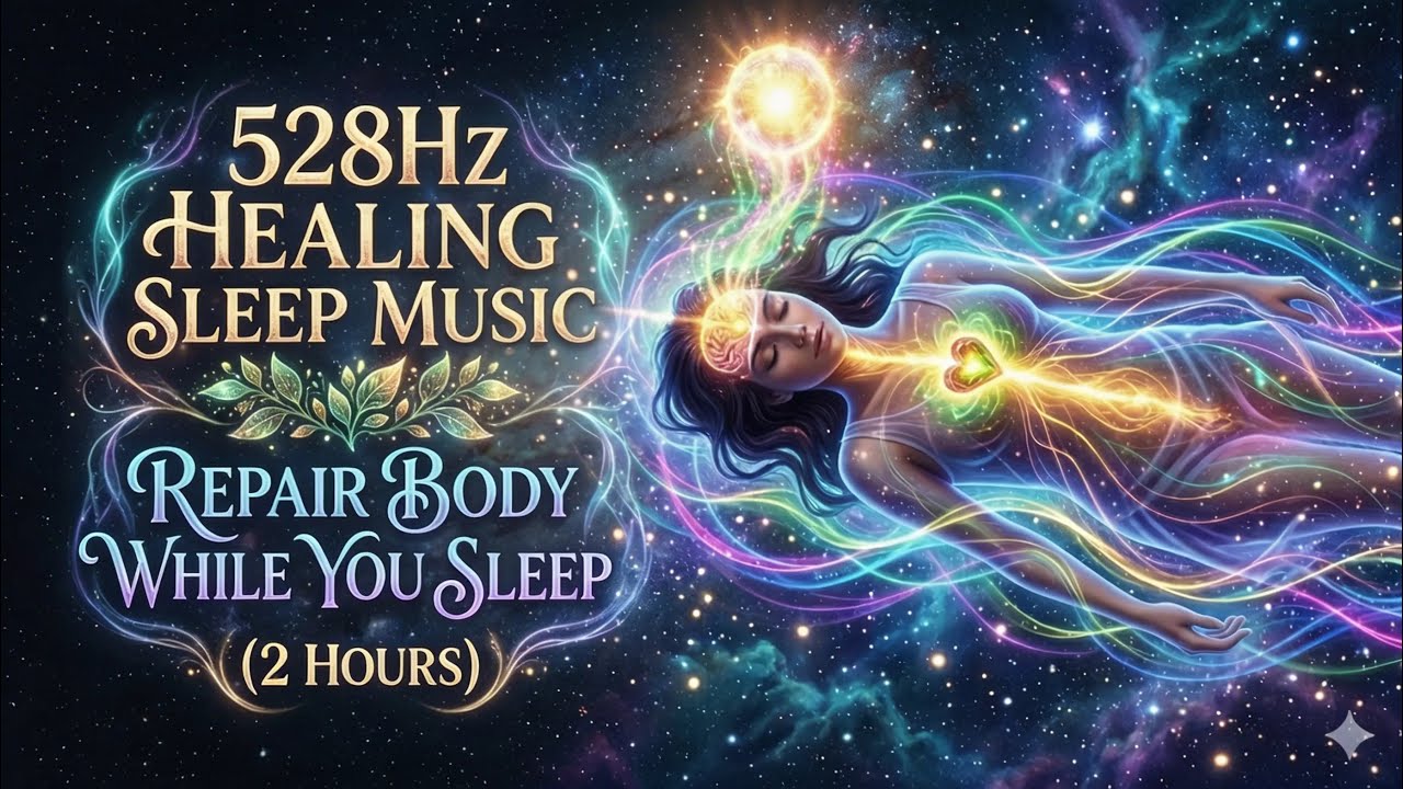 528Hz Healing Sleep Music 🌿 Repair Body While You Sleep (2 Hours)