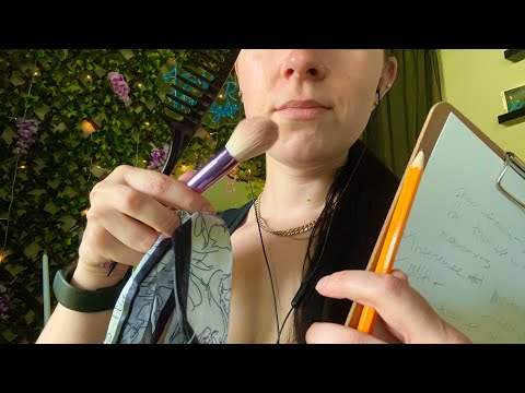 Thumbnail for ASMR Backstage Hair, Makeup, Tailoring | brushing, rummaging, fabric, hair sounds, soft spoken