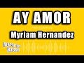 Myriam Hernandez Ay Amor Versión Karaoke