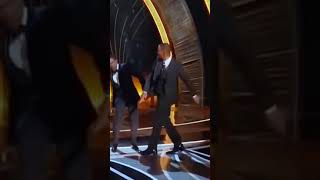 Will Smith smacks Chris Rock at the Oscars in slow motion #oscar #willsmith #chrisrock