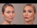 Smoky Eyes в нейтральных оттенках с акцентом на ресницы, фирменный макияж от Ольги Романовой.