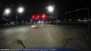 Running a red light