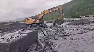 山區下雨馬太鞍溪水位暴漲  公路局：暫停便道搶修