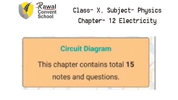 Class- X, Subject- Physics, Topic - Circuit Diagram and Ohm