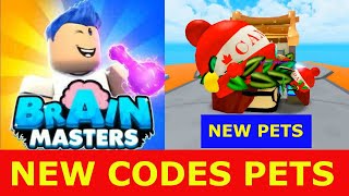 * NEW CODES PETS *  Brain Masters ROBLOX | 21 DECEMBER 2020