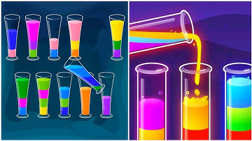 Water Sort Puzzle Gameplay 38, Android Games ios Walkthrough Simulator Think Brain