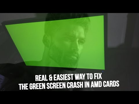 Real & easiest way to fix green screen crash in amd cards #amd #pc #nvidia