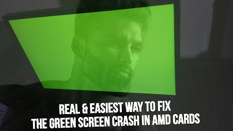 Real & easiest way to fix green screen crash in amd cards #amd #pc #nvidia
