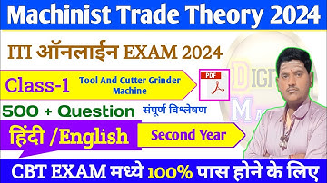 Machinist Second Year Nimi Question 2024 | Machinist Nimi Question 2024 | CBT Exam 2024
