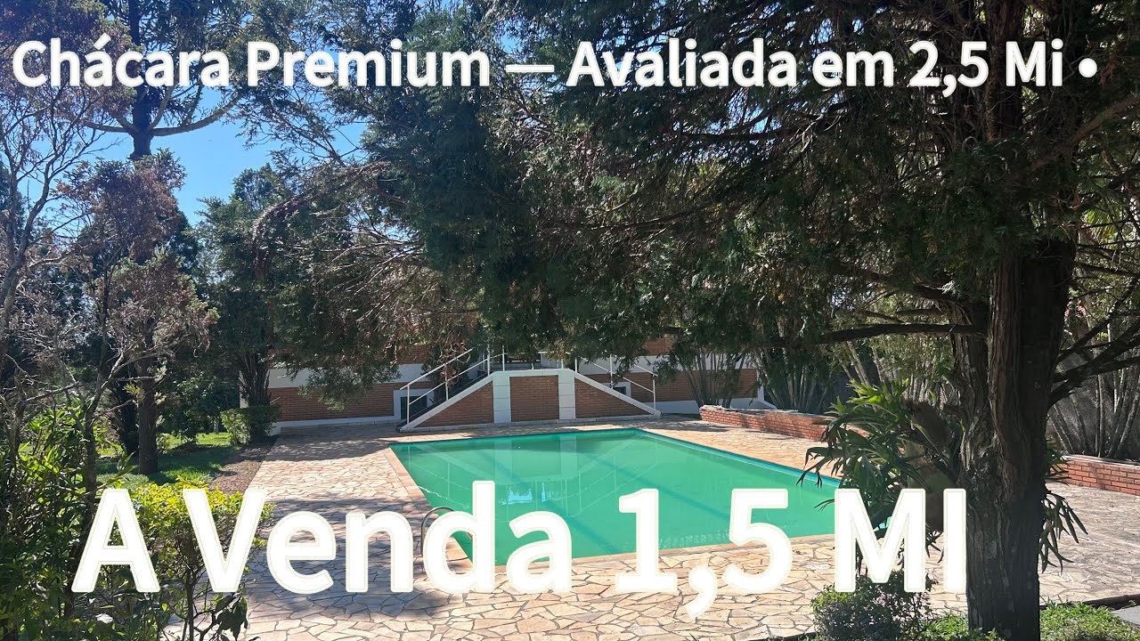 Oportunidade Única! Chácara Completa com Piscina Gigante e 5 Construções por Apenas R$ 1,5 Mi!!