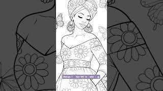 Coloring For Quiet Focus Black Woman Coloring Pages Relaxation