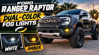 Ford Ranger Raptor Dual Color Fog Lights | White + Amber LED