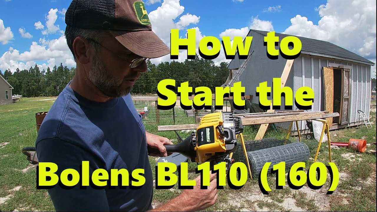 Starting the Bolens BL110 (BL160) Trimmer / Weed Eater - YouTube