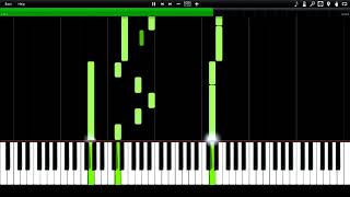 Video thumbnail of "Initial D - Kaori's Theme (Ave Maria) Synthesia Piano MIDI"
