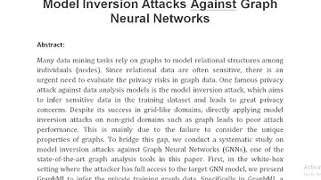 Model Inversion Attacks Against Graph Neural Networks