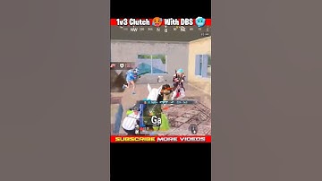 1v3 Clutch 🥵 DBS Fighting 🥶 Pubg Short Video #short #ytshort #pubg