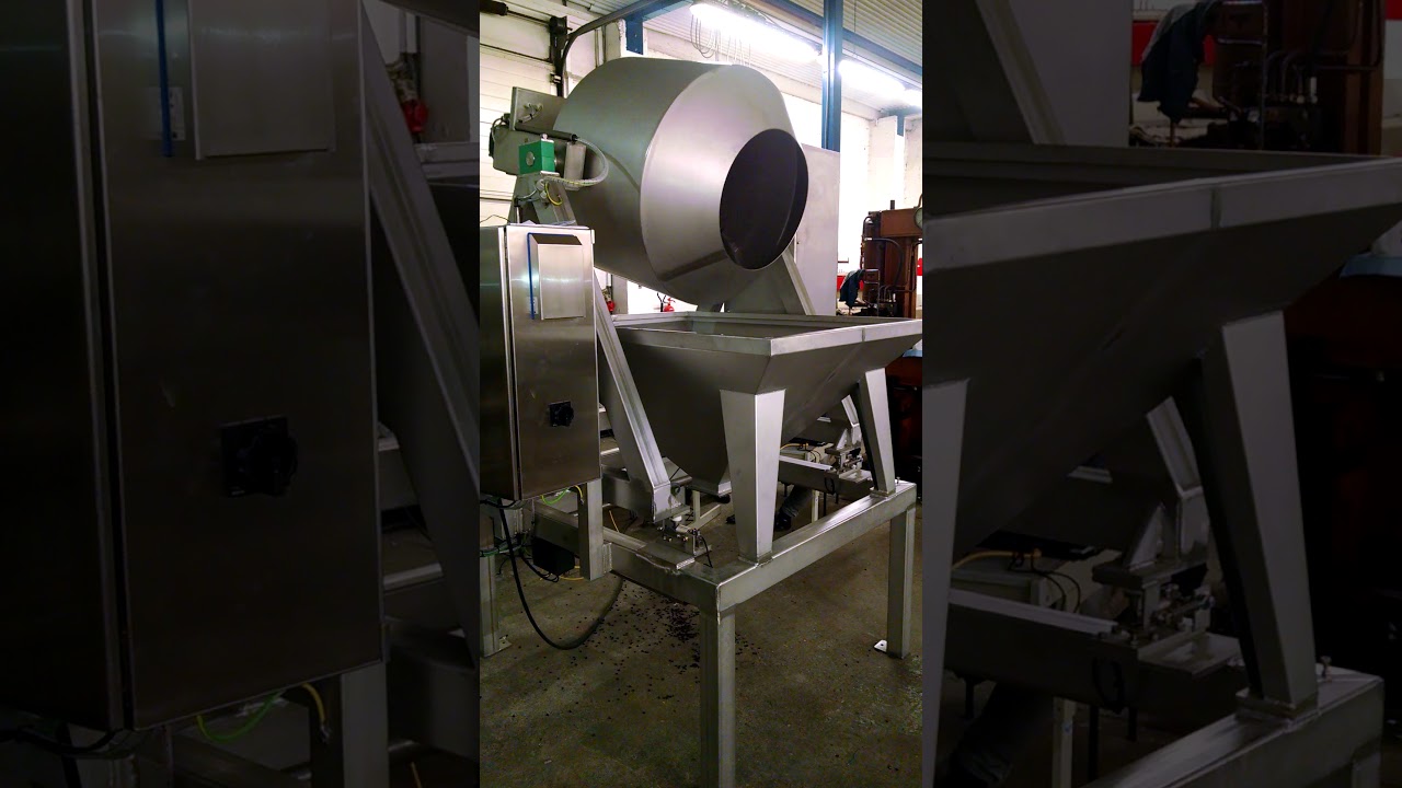 ATS Freifallmischer mit Wägetechnik und Einfülltrichter