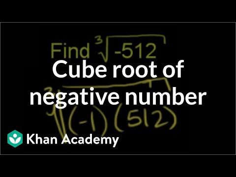 Video: Hvorfor er kubikroden af et negativt tal et negativt tal?