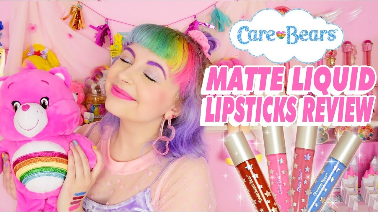 ♡ CARE BEARS MATTE LIQUID LIPSTICKS?! FIRST IMPRESSIONS! ♡