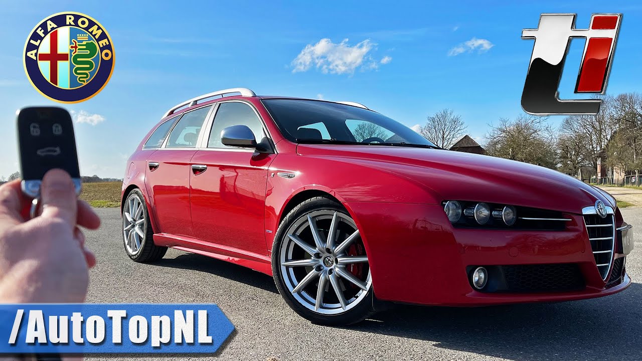 Alfa Romeo 159 SW 3.2 V6 REVIEW on AUTOBAHN [NO SPEED LIMIT] by