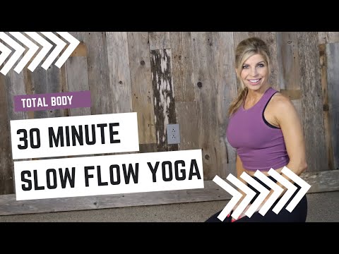 SLOW FLOW YOGA| TOTAL BODY| 30 MIN YOGA CLASS| YOGA 4:13 WITH TAUNI| full Body Yoga