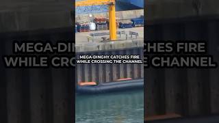 Mega-dinghy catches fire as it crosses English Channel with migrants onboard