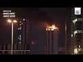 Fire rages at the top of residential building in Bahrain | GMA Integrated News