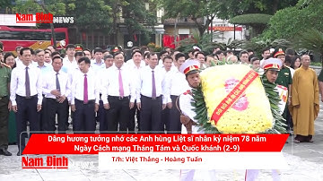 Dâng hương tưởng nhớ các Anh hùng Liệt sĩ nhân kỷ niệm 78 năm Ngày CMT8 và Quốc khánh (2-9)