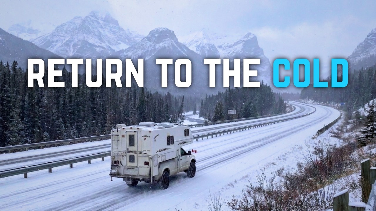 Winter Came BACK! Living In My Cozy Off-Grid Truck Camper In The Winter ...