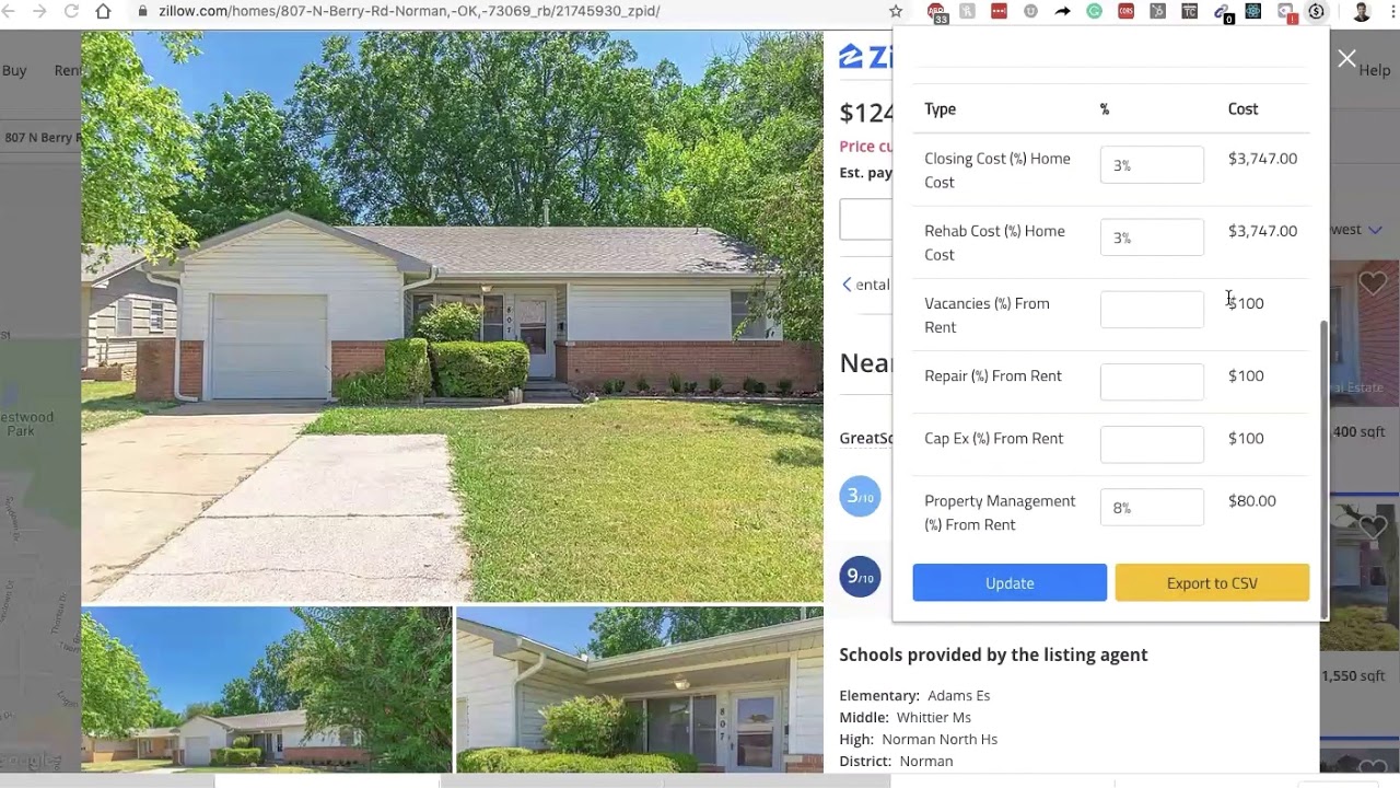 Zillow Rental Property Investment Chrome Extension YouTube